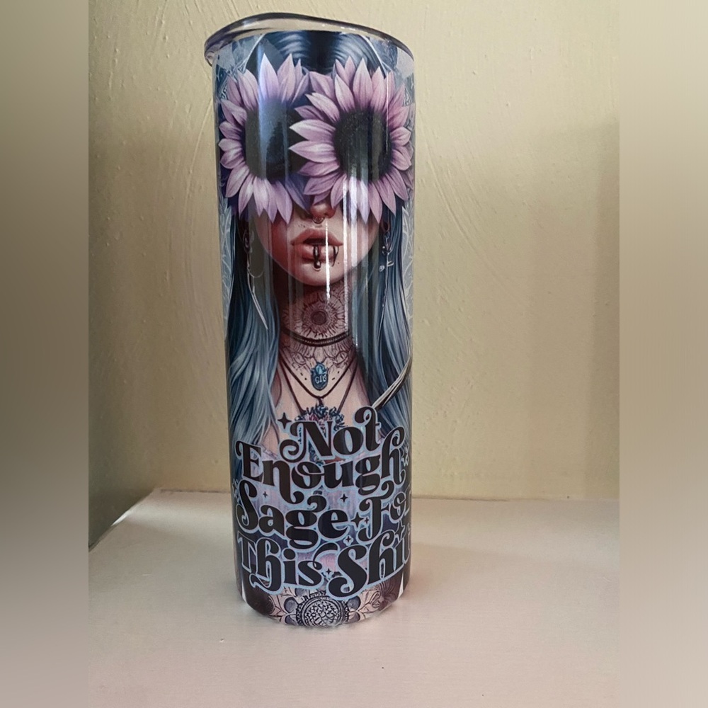 20oz insulated vinyl sublimation tumbler with lid and straw
